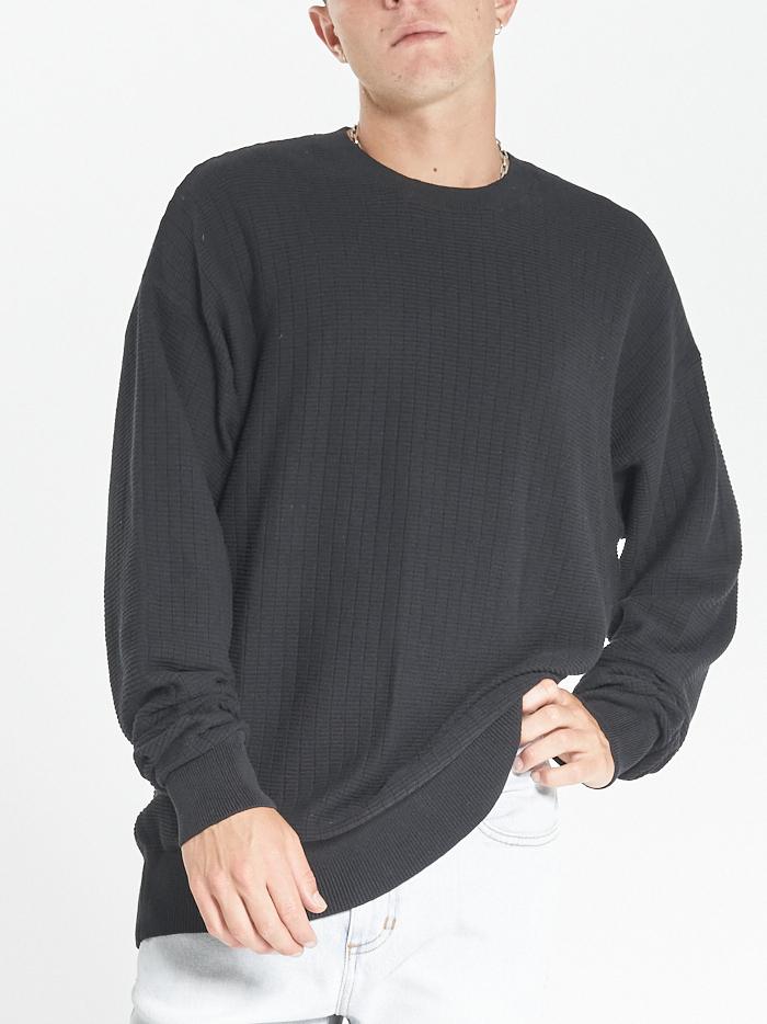 Non Sense Crew Knit - Black