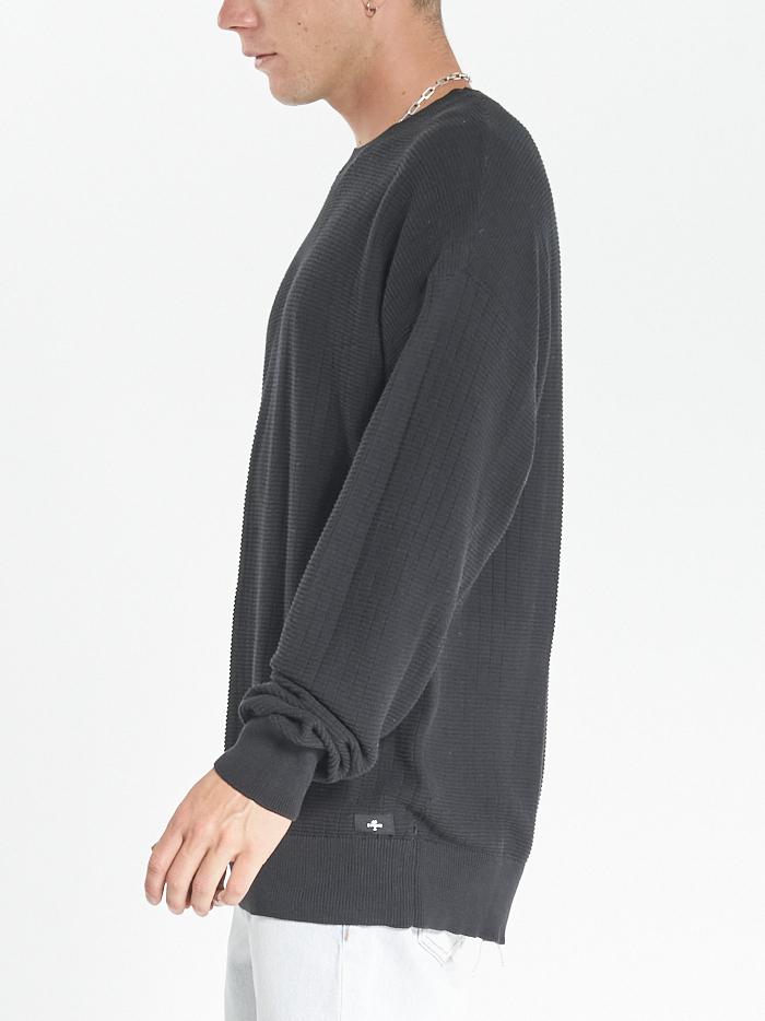 Non Sense Crew Knit - Black