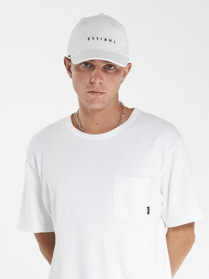 Minimal Thrills 6 Panel Cap - Heritage White