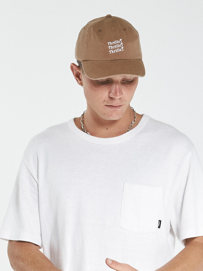 Thrills Unlimited 6 Panel Cap - Tobacco