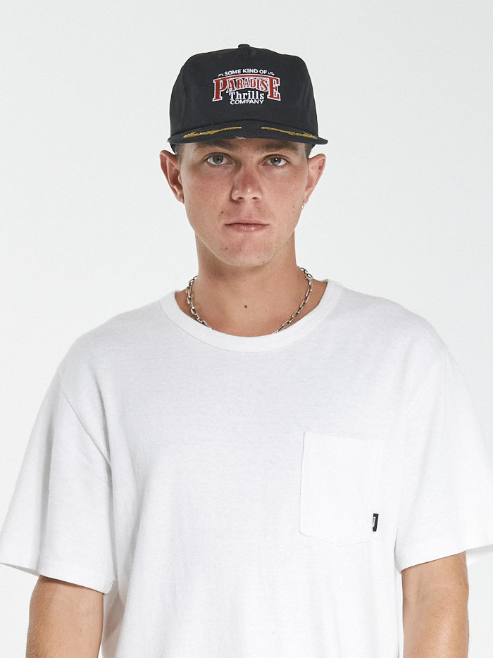 Speed Wreath 5 Panel Cap - Black
