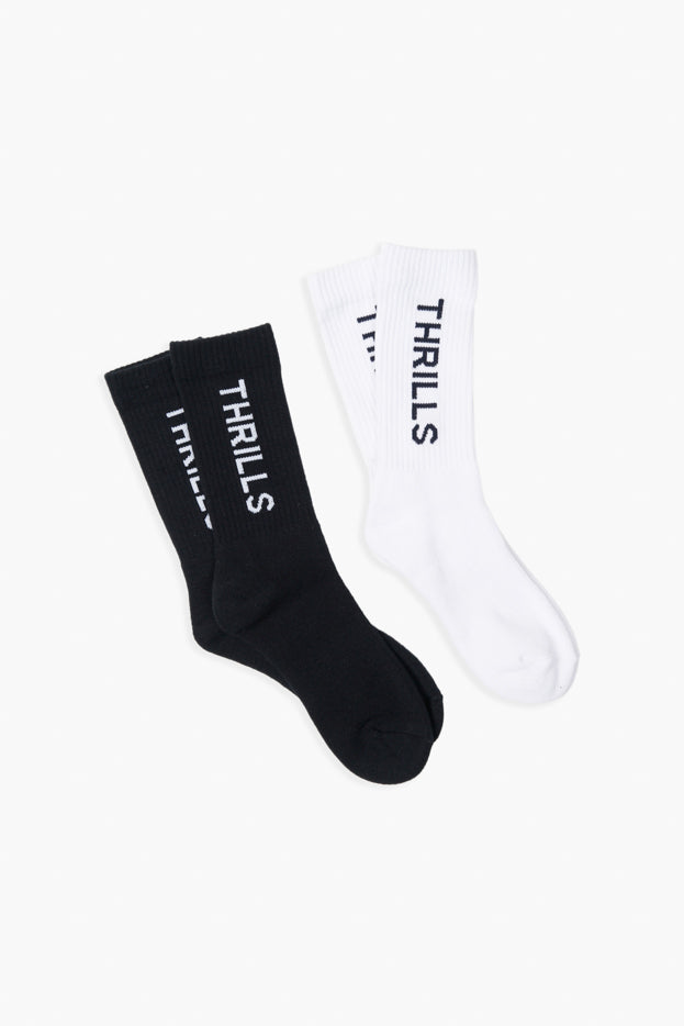 From The Beginning 2 Pack Sock - Dark Navy/White