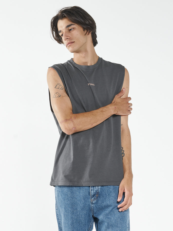 Minimal Thrills Merch Fit Muscle Tee - Merch Black