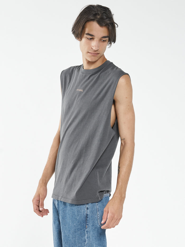 Minimal Thrills Merch Fit Muscle Tee - Merch Black