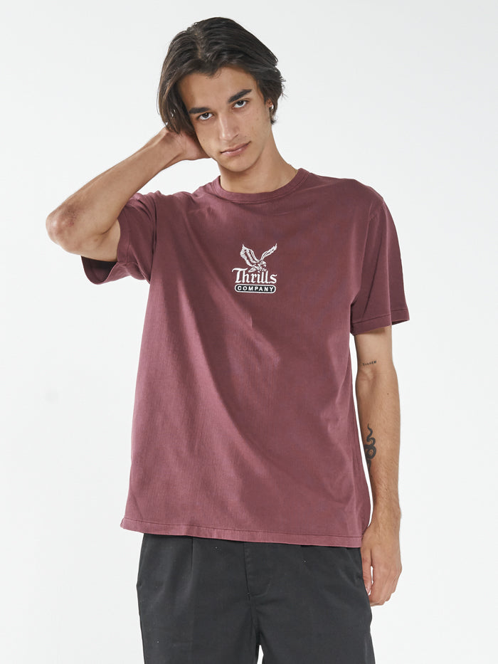 Landed Merch Fit Tee - Blood Red