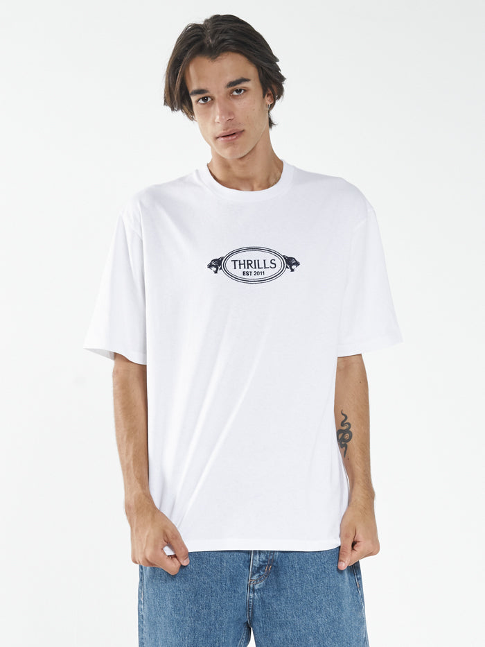 From The Beginning Oversize Fit Tee - White