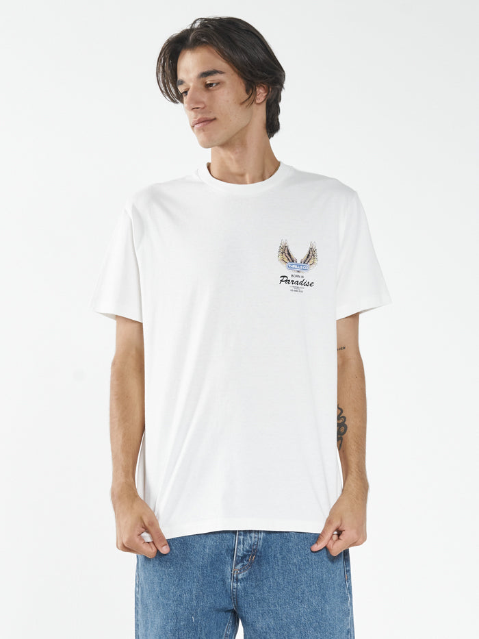 Wings Of Paradise Merch Fit Tee - Dirty White