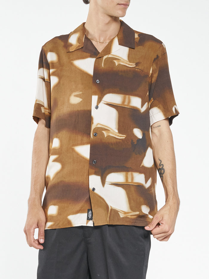 Wyldeflower Bowling Shirt - Cocoa