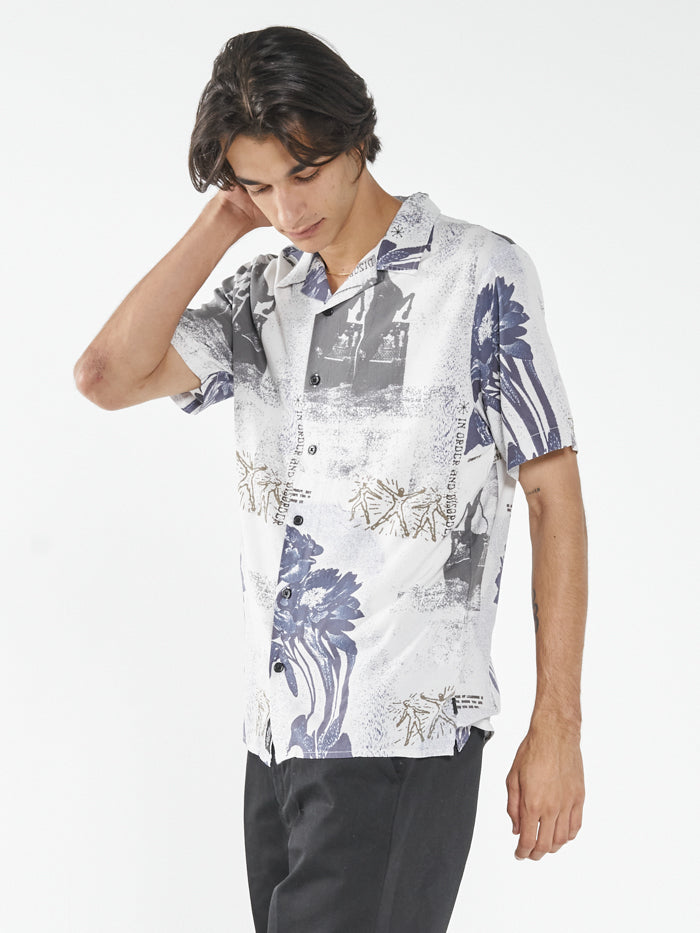 In Order & Disorder Bowling Shirt - White