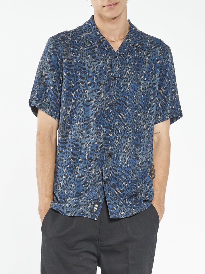 Mutations Bowling Shirt - Blue Indigo