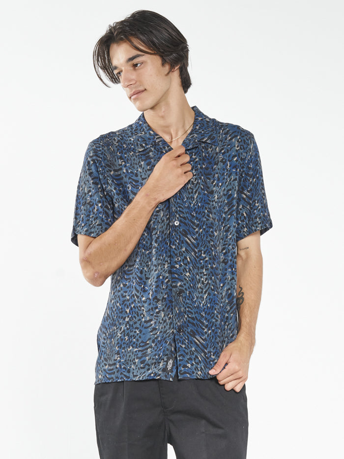 Mutations Bowling Shirt - Blue Indigo