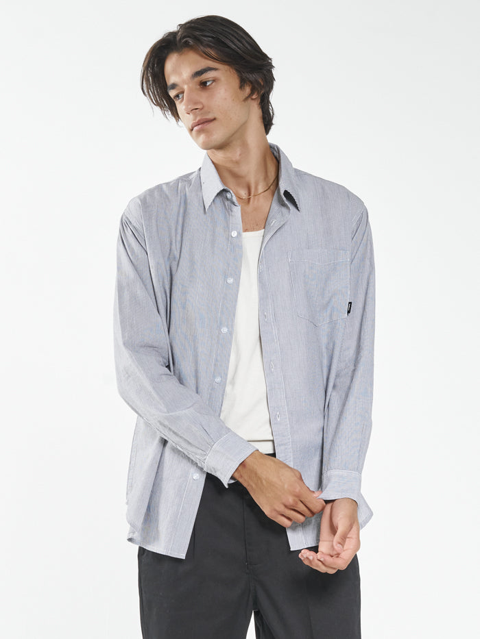 Occasions Long Sleeve Shirt - Black Stripe