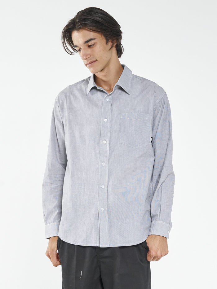 Occasions Long Sleeve Shirt - Black Stripe