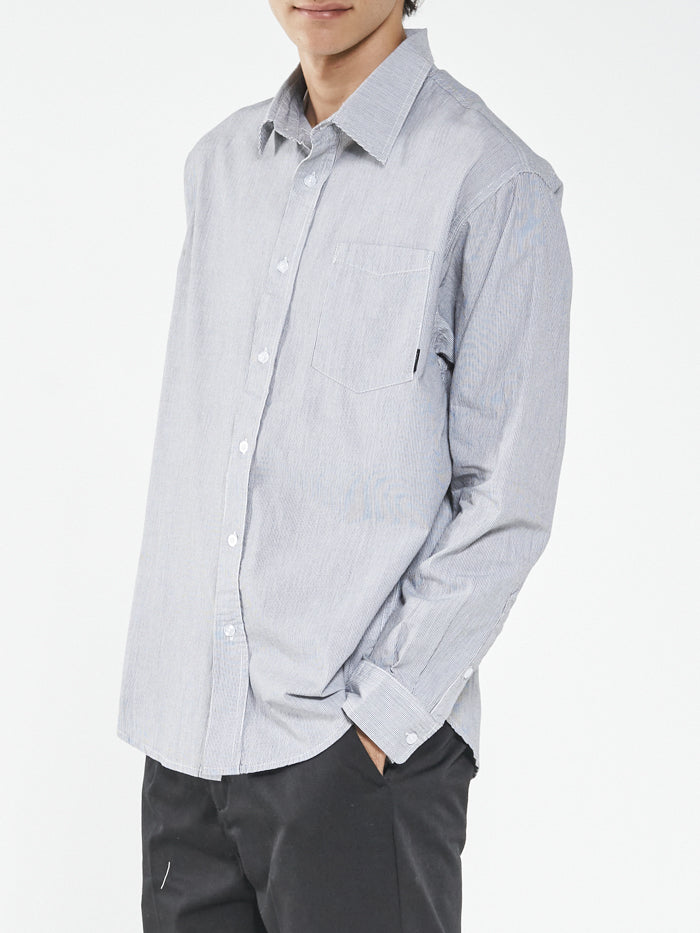 Occasions Long Sleeve Shirt - Black Stripe