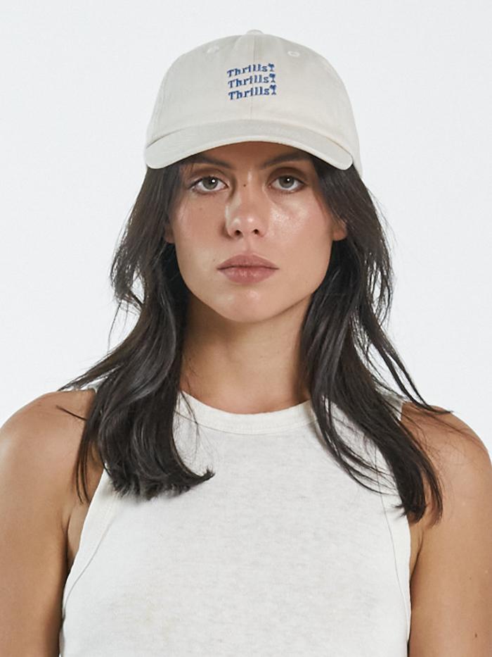 Thrills Unlimited 6 Panel Cap - Heritage White