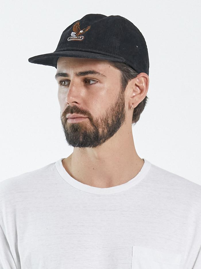 Gold Wings 5 Panel Cap - Black