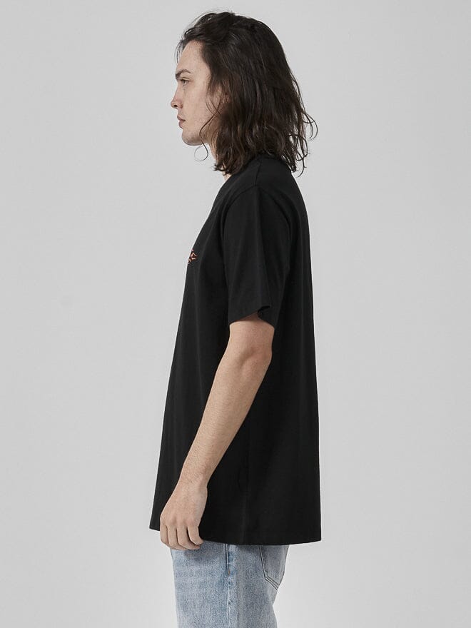 Platinum Flames Merch Fit Tee - Black