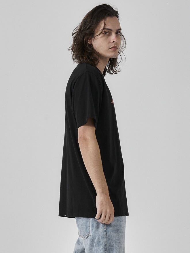 Platinum Flames Merch Fit Tee - Black