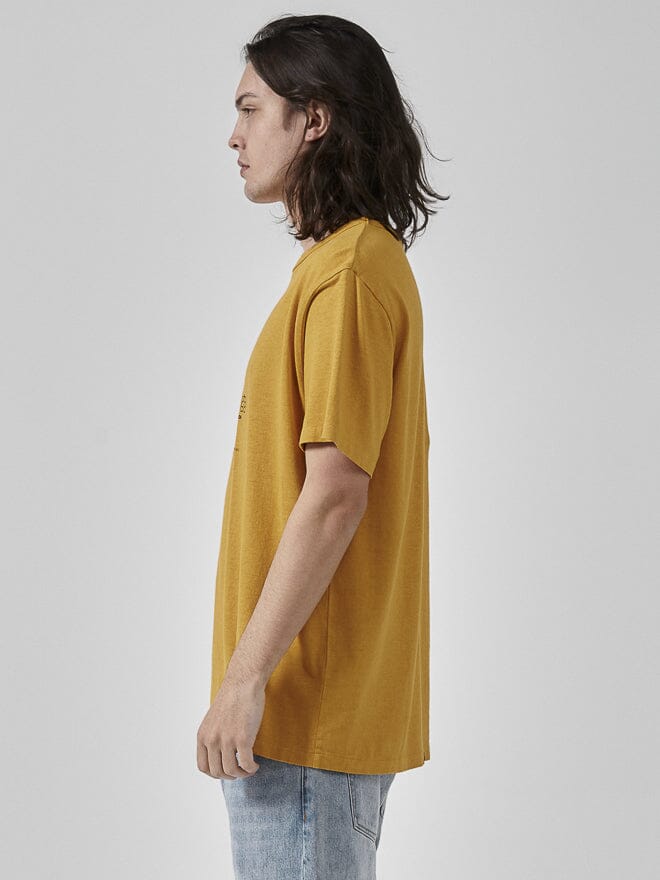 Hemp Natural Gravitation Merch FIt Tee - Mineral Yellow