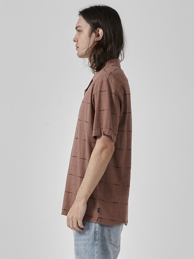 Enlightenment Bowling Shirt - Rose Dust