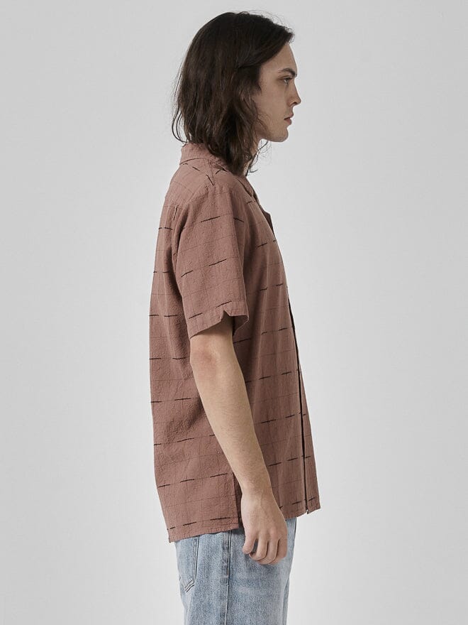Enlightenment Bowling Shirt - Rose Dust