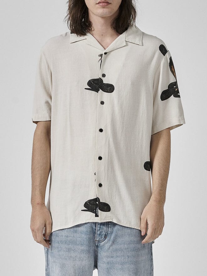 Never The Same Bowling Shirt - Dirty White