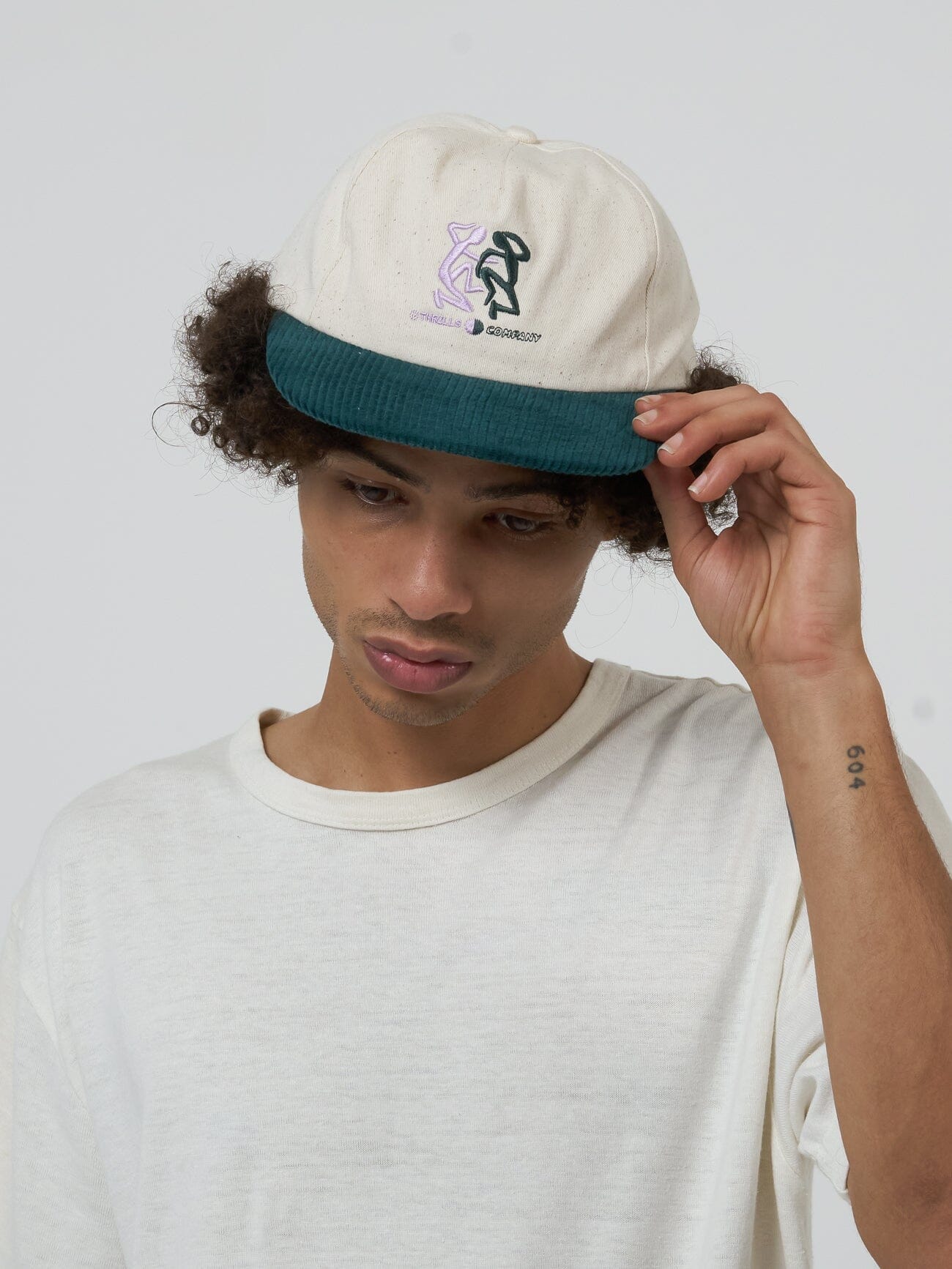 Vibrations 5 Panel Cap - Unbleached