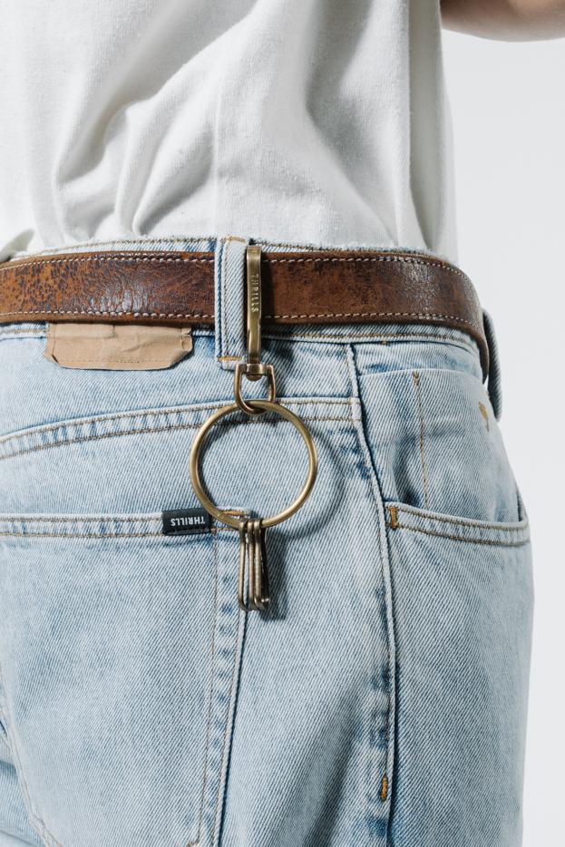 Thrills Keyring - Anti. Brass