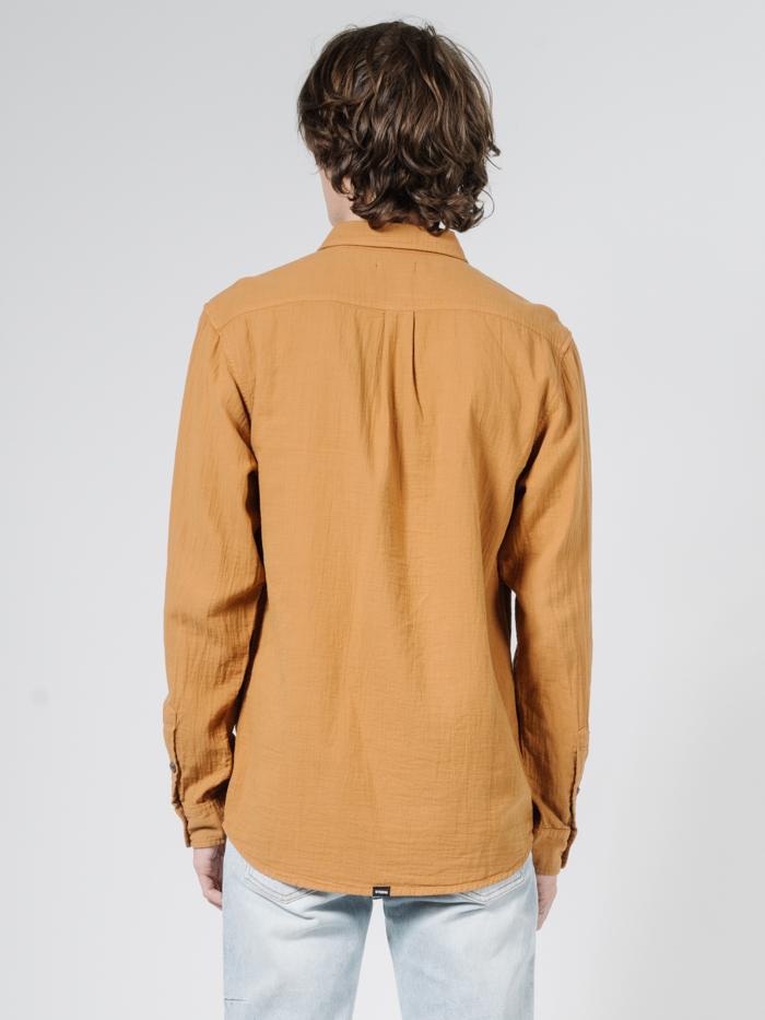 Dril Long Sleeve Shirt - Golden Brown