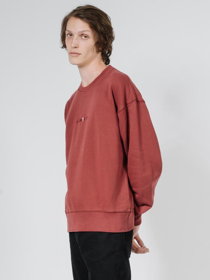 Tonal Palmed Thrills Crew - Burnt Red