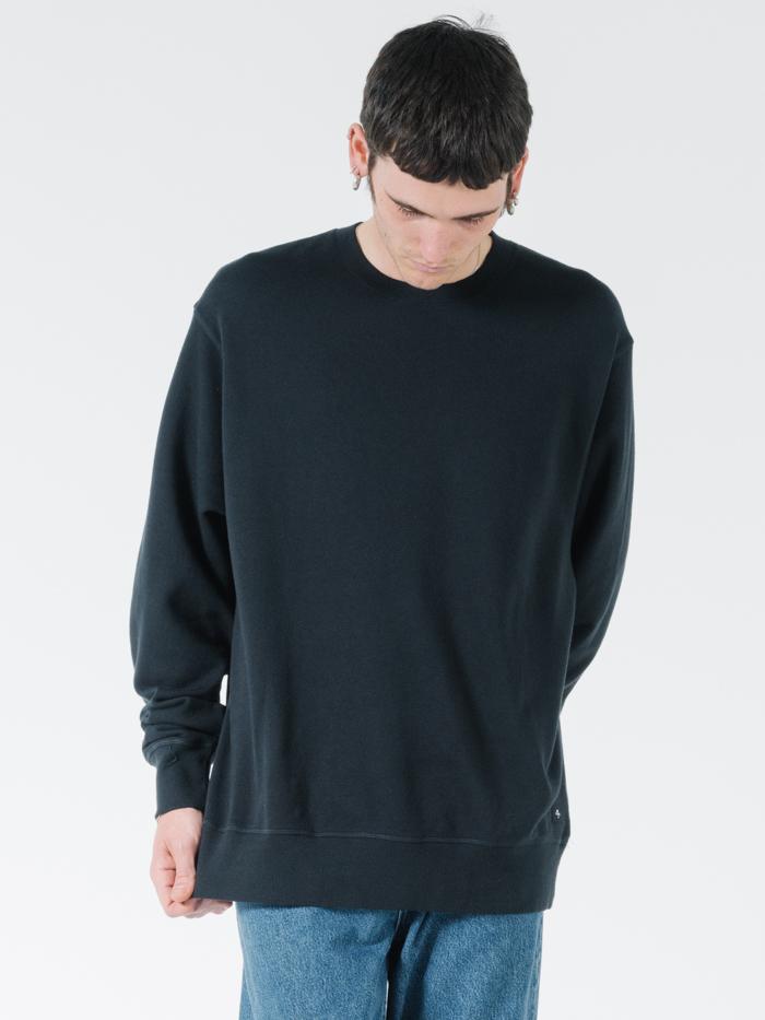 Endless Slouch Fit Crew - Black