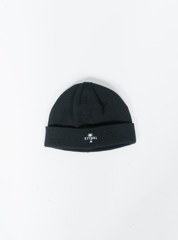 Palm Embro Beanie - Black