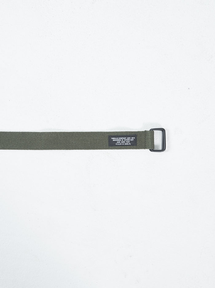 Green military outlet belt