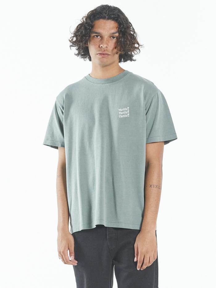 Thrills Embro Unlimited Merch Fit Tee - Lume Green