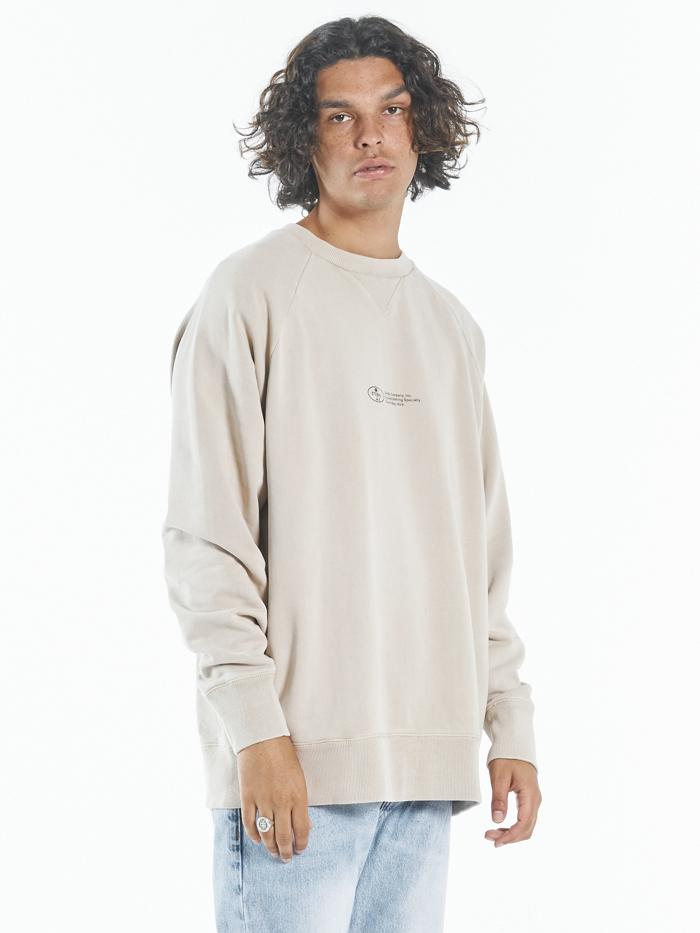 Company Alignment Oversize Raglan Crew - Aged Tan
