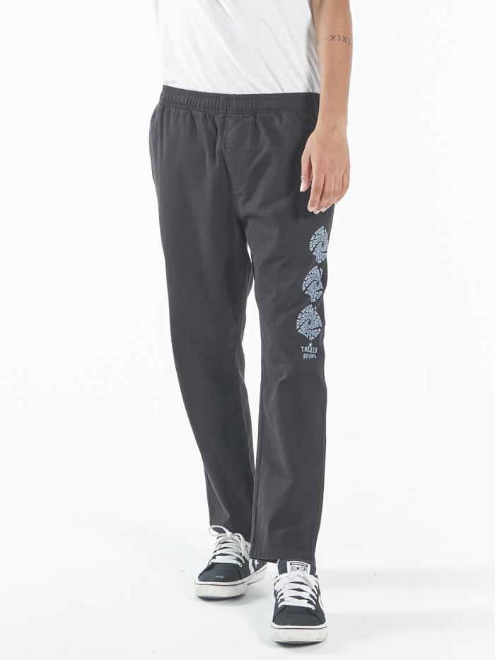 Broken Distortion Chopped Elastic Surf Pant - Black