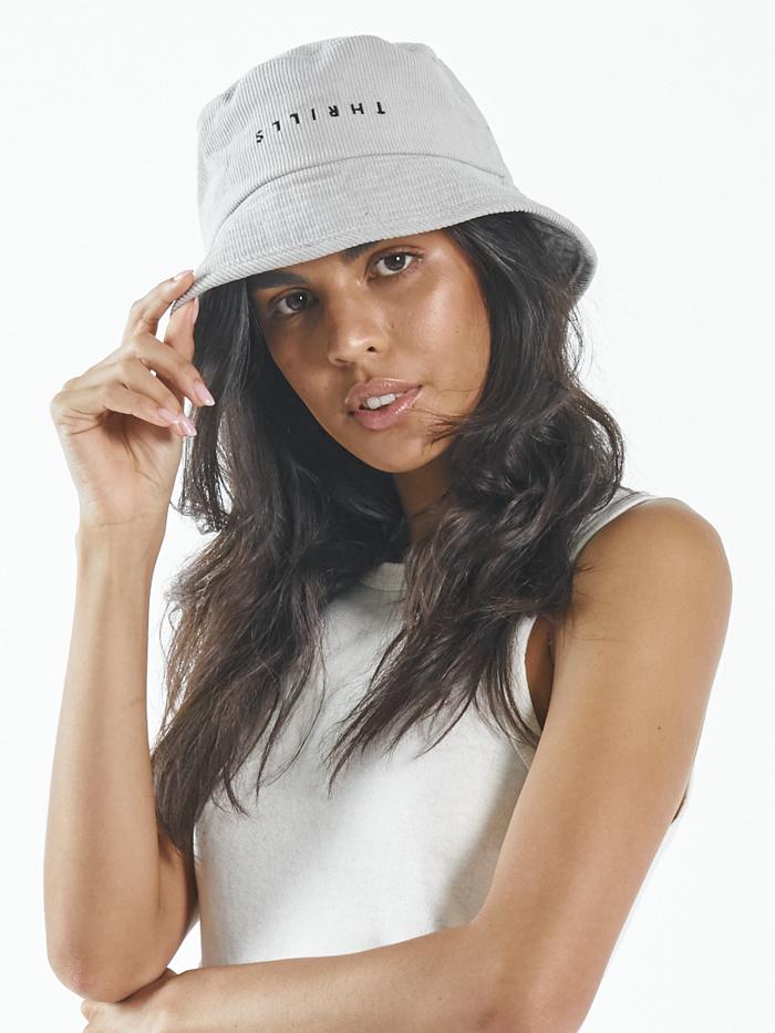 Minimal Thrills Bucket Hat - Gravel