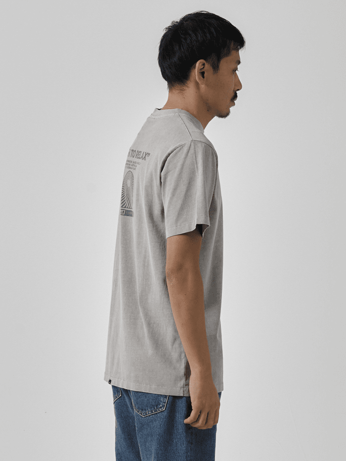 Rush To Relax Merch Fit Tee - Fog