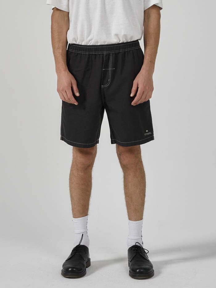 Wake Up In Paradise Volley - Washed Black