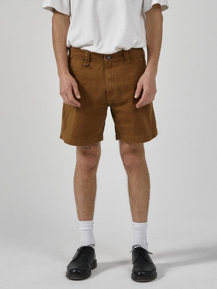 Thrills Union Work Chino Short - Tobacco