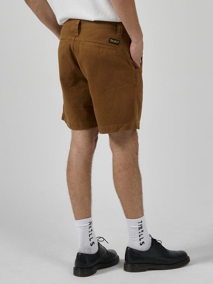 Thrills Union Work Chino Short - Tobacco