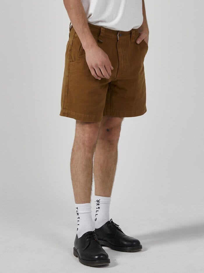 Thrills Union Work Chino Short - Tobacco