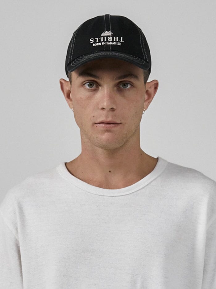 Wake Up In Paradise 6 Panel Cap - Black