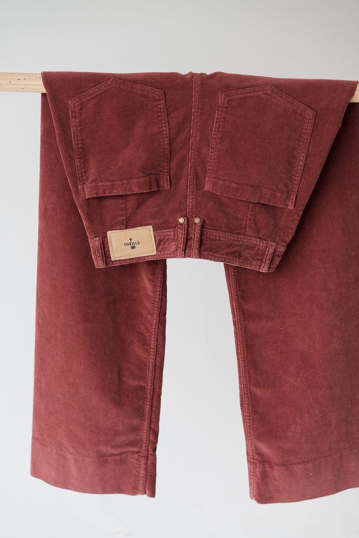 Belle Full Length Cord Pant - Burnt Henna