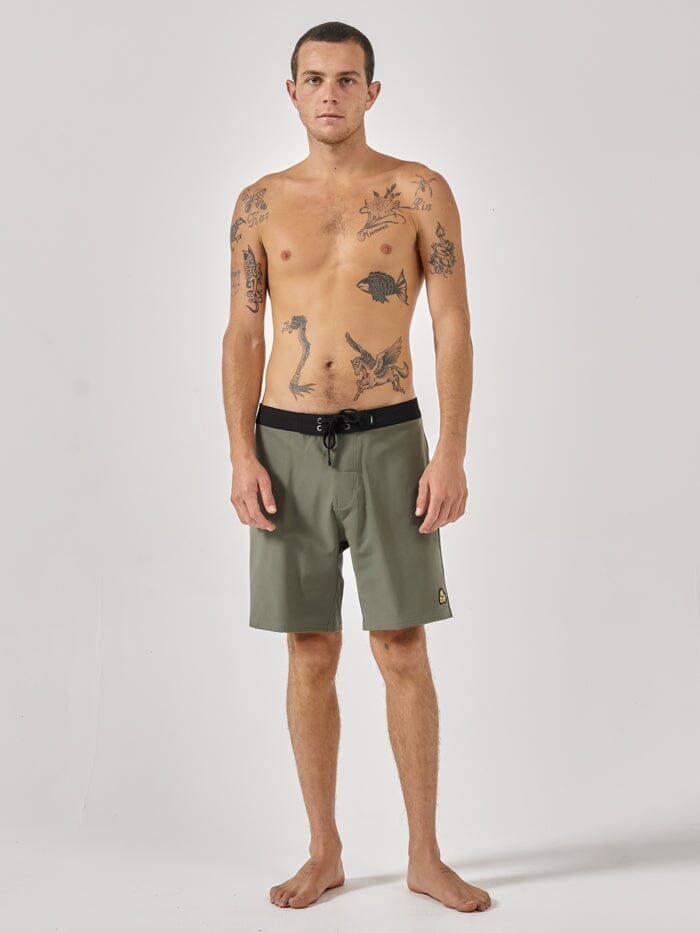 El Jefe Boardshort - Dusty Olive