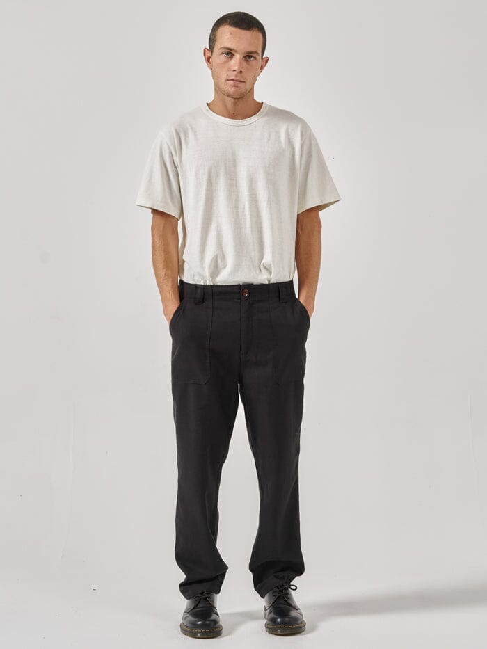 Hemp Thrills Slacker Utility Pant - Black