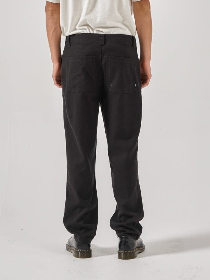 Hemp Thrills Slacker Utility Pant - Black