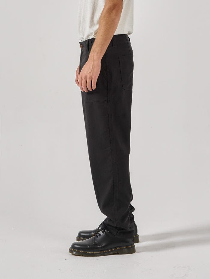 Hemp Thrills Slacker Utility Pant - Black