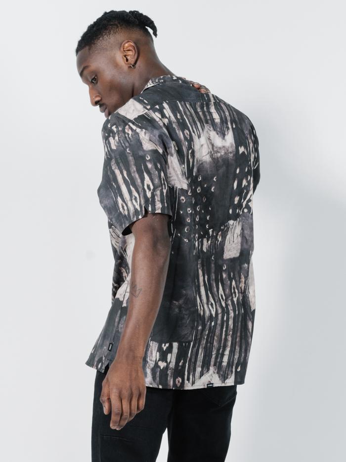 Smear Bowling Shirt - Black