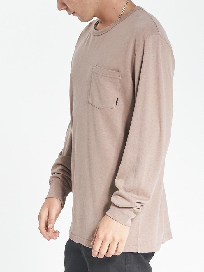 Endless Merch Fit Long Sleeve Pocket Tee - Yak